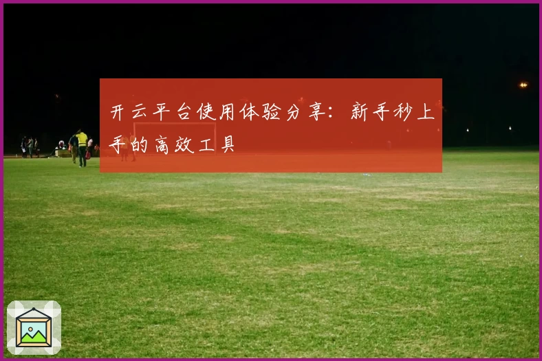 开云平台使用体验分享：新手秒上手的高效工具